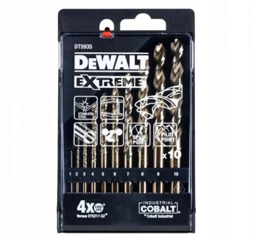 Свредла DeWalt Extreme Cobalt 10 бр