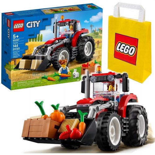  LEGO City 60287 Трактор + VP Хартиена торба LEGO 6315792 Среден