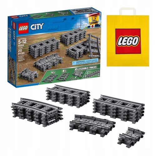  LEGO City 60205 Пътеки + VP хартиена торбичка LEGO 6315792 Средна