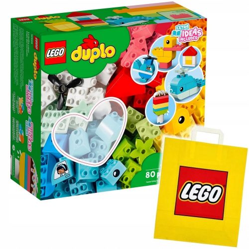  LEGO Duplo 10909 Кутия сърце + VP хартиена торба LEGO 6315792 Средна