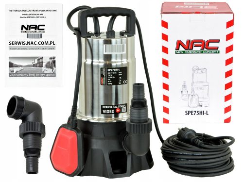  NAC 750 W потопяема помпа 15 000 l/h