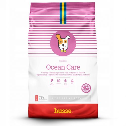  Husse Sensitive Ocean Care суха храна за кучета сьомга 12,5 кг