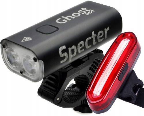  Велосипедна лампа Spectre Ghost 650 lm USB + велосипедна лампа Spectre YQ-Y19 120 lm батерия