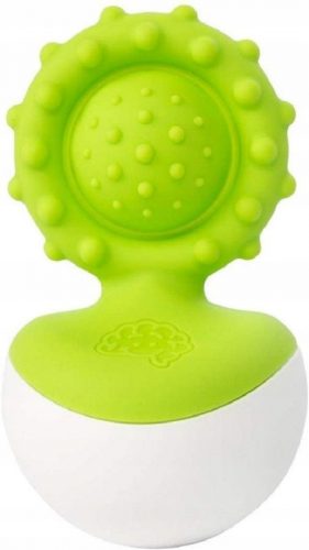  Гризалка за зъби Fat Brain Toys FA217 Dimpl Wobl, зелена