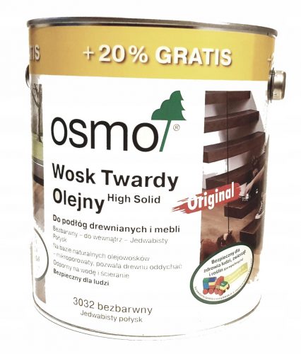 Osmo Hard Wax Silky Gloss 3032 3 L