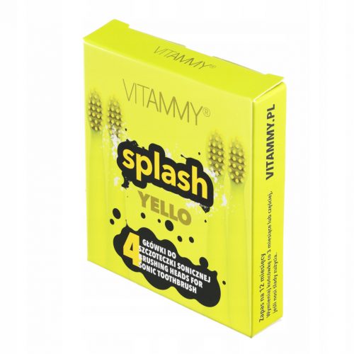  VITAMMY Splash Yello глави за четки, 4 бр