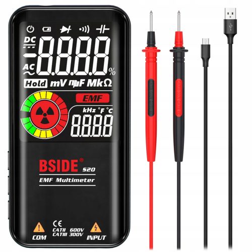 EMF METER ИНТЕЛИГЕНТЕН МУЛТИМЕТЪР 2IN1 BSIDE S20