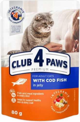  Club 4 Paws Premium мокра храна треска 0,8 кг