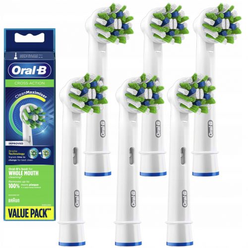  Oral-B CrossAction Резервни глави за четки за зъби, опаковка от 6 бр