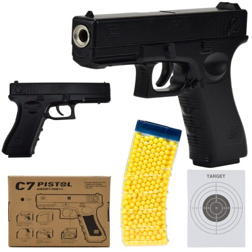  Пистолет BBs Glock Metal Комплект 800 BBs + Стикери, комикси Shop_lolki