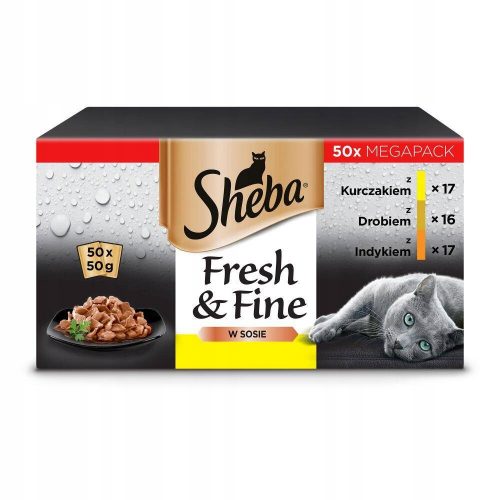  SHEBA саше 50x50g Fresh Fine - храна за котки