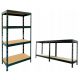 AR-SHELVING метален складов рафт 180 x 90 x 45 см макс. 360 кг на рафт