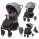  4baby Детска количка Stinger Air Grey, сива