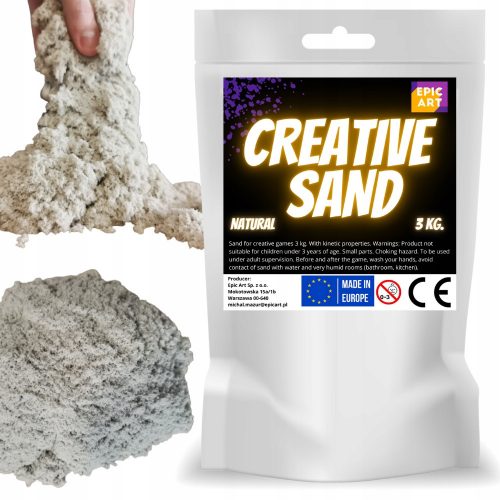  Кинетичен пясък - Creative Sand Natural 3 кг.