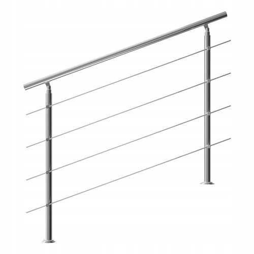 Стълбищен парапет Monzana Balustrade Steel 150cm+4