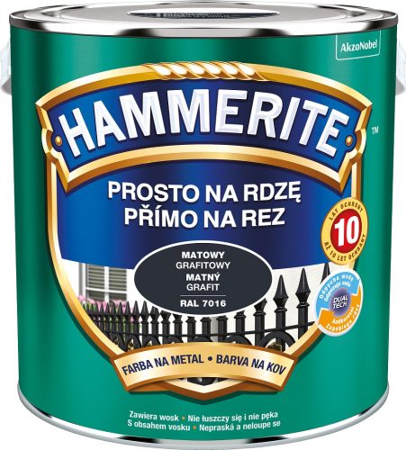 Hammerite Prosto For Rust боя за метал, графит, 2,5 л