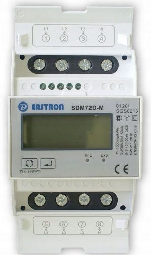 Трифазен електромер Eastron SDM72D-M