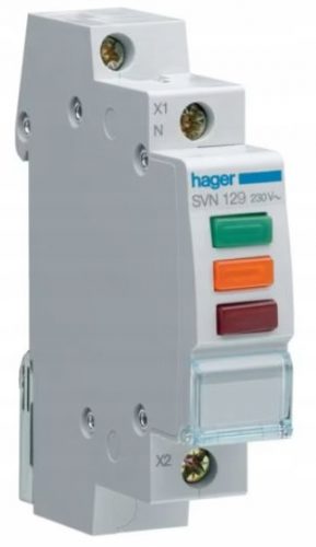 Контролна лампа Hager 230 V IP20