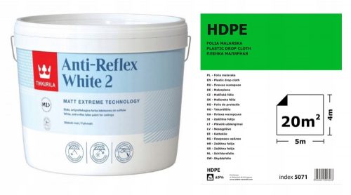 TIKKURILA ANTI-REFLEX WHITE2 БЯЛА БОЯ 10Л ФОЛИО