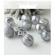  Комплект елхички SILVER Baubles 12 асорти