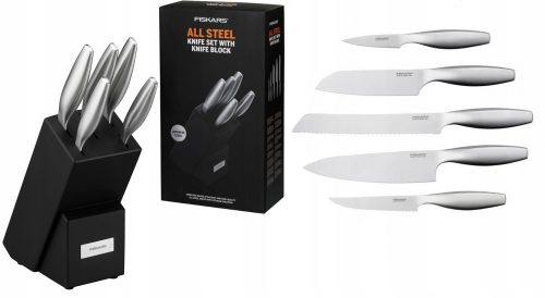 Комплект ножове - Комплект ножове в блок Fiskars All Steel 5 бр.