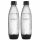  Комплект бутилки карбонатор SodaStream Fuse, черни, 1 л, 2 бр.