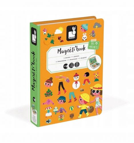  Janod Magnetic Blocks Magnetibook Магнитен пъзел 119 бр.