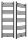 Гранитанов воден радиатор за баня 609 W 500 х 1400 мм черен