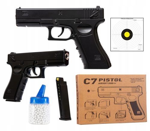  МЕТАЛЕН BB GUN GLOCK C7 1000 ТОПЧЕТА