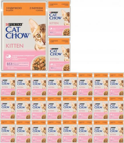  PURINA CAT CHOW Kitten с пуешко и тиквички 26x85гр