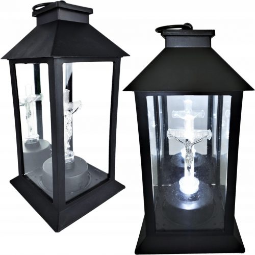  Candle Lantern кръст LED фенер на батерии голям