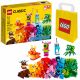  LEGO Classic 11017 Creative Monsters + LEGO Paper Bag 6315786 жълто 24x8x18 cm