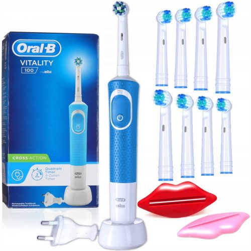  Електрическа четка за зъби Oral-B Vitality 100 Cross Action, синя