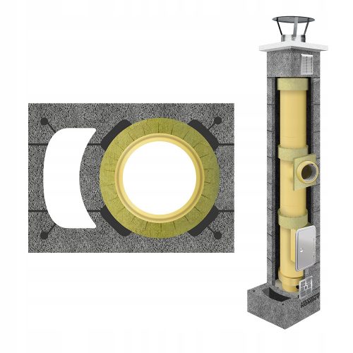Керамична коминна система комплект fi 200 6м + ВЕНТ