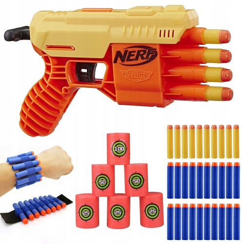  NERF ALPHA STRIKE FANG QS-4 E6973 + ЛЕНТА + ЦЕЛИ