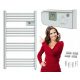 Електрически радиатор за баня Goodhome 500 W 550 х 980 мм бял