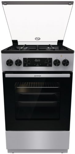  Газово-електрическа печка Gorenje GK5C41SJ Silver Grill Pizza 50 cm 62L