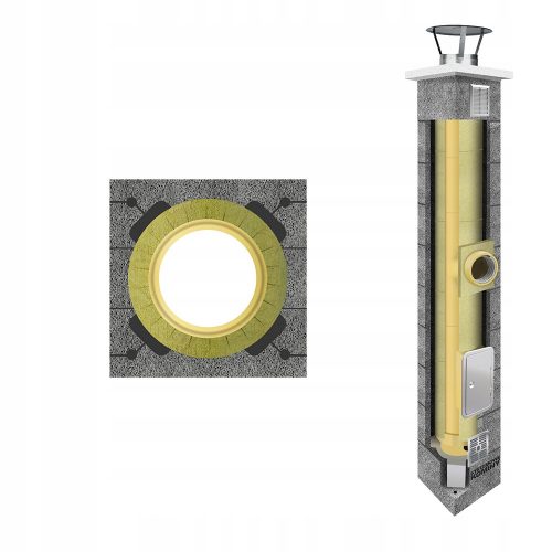 Универсална керамична коминна система K fi 200 7м