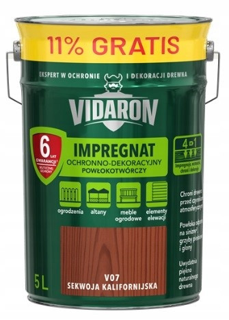 VIDARON Импрегнат 4,5L+11% SEKWOJA KALIFORN.