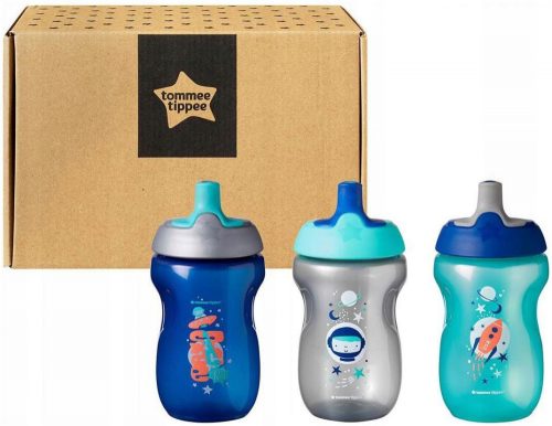  Tommee Tippee Boy спортна бутилка 260мл 12м+ 3 бр