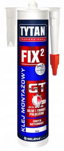 Лепило за монтаж Tytan Professional Fix2 GT 290 ml бяло