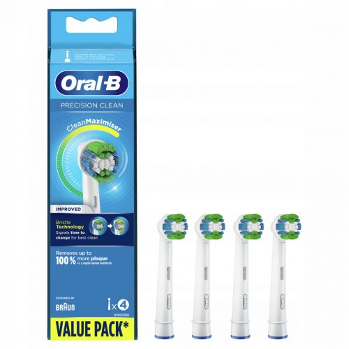  4 ОРИГИНАЛЕН НАКРАЙНИК ORAL-B BRAUN PRECISION CLEAN