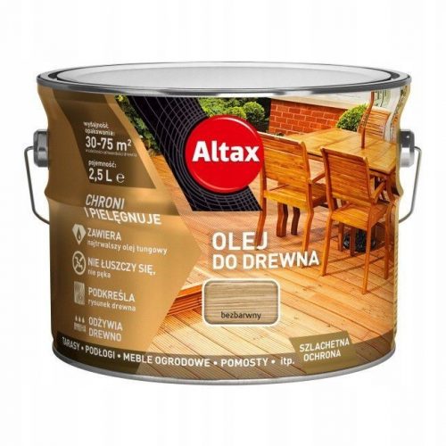 Altax ALTALT00360 Масло за дърво Безцветно 2.5L