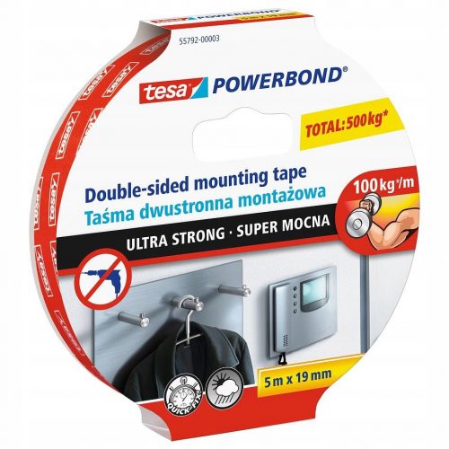 Двустранна монтажна лента Tesa Powerbond 19мм х 5м