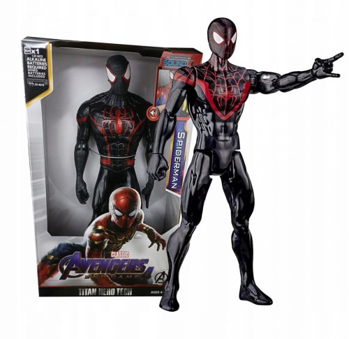  AVENGERS TITAN HERO SPIDER MAN MILES MORALES ФИГУРА 30CM LED SOUND