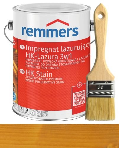 Remmers HK-Lasur импрегнация за дърво 5 L СВЕТЪЛ ДЪБ