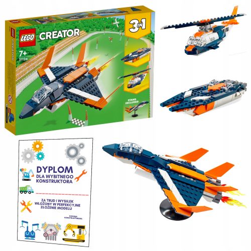  LEGO CREATOR SUPERSONIC JET 3в1 КОМПЛЕКТ