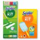 Swiffer Kit Flat Mop Mop 27 cm + Swiffer Duster Kit с 4 резервни части