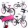  Велосипед Tomabike platinum pink black 20" черен, розов