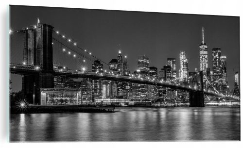 Изображение - Стъклена картина за хол Brooklyn Bridge YORK 100x50